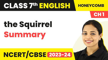 Class 7 English Chapter 1 | Class 7 English the Squirrel Summary | Class 7 English Three Questions