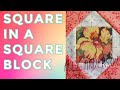 Alex Anderson LIVE: Square In a Square Quilt Block Tutorial