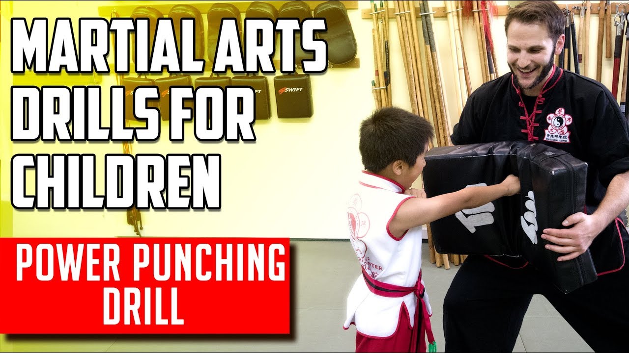 Teaching Children Martial Arts Power Punching Drill YouTube