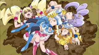 Love Miki And Inori cure Peach Cure Berry And Cure Pine Gets Dizzy swirly Eyes