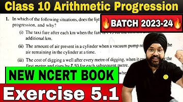 Arithmetic Progression | 2023-24| Class 10 Maths chapter 5 | Exercise 5.1 (Q1 to Q4) |New NCERT Book