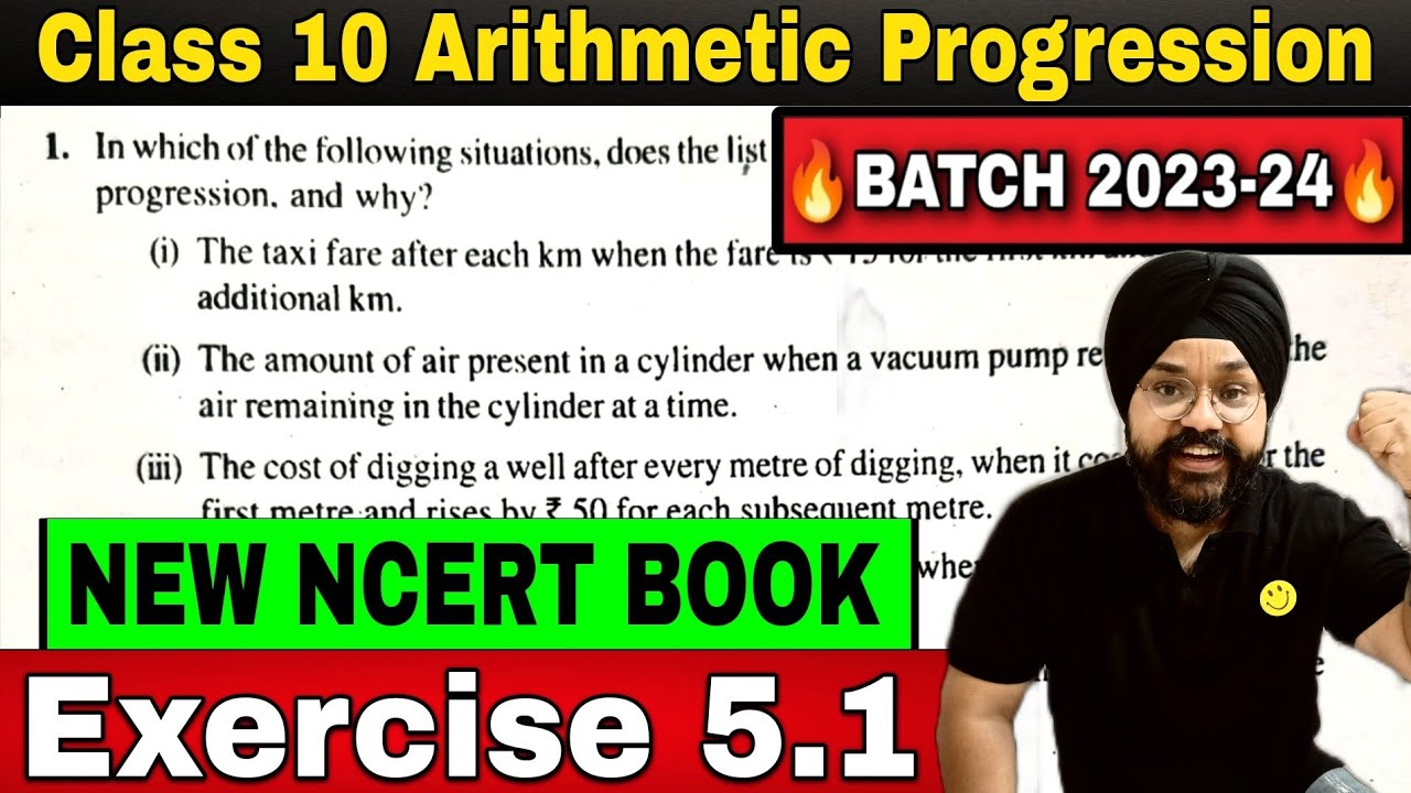 Arithmetic Progression | 2023-24| Class 10 Maths chapter 5 | Exercise 5 ...