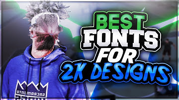 NBA2K18 BEST FONTS PACK!! 💦 ( BEST FONTS FOR 2K DESIGNERS ) ( FREE FONT PACK )
