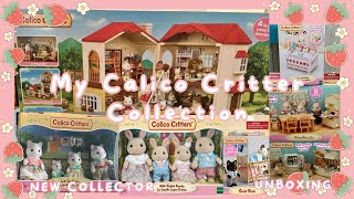 ♡ My new Calico critter/ Sylvanian collection & Unboxing furniture and families
