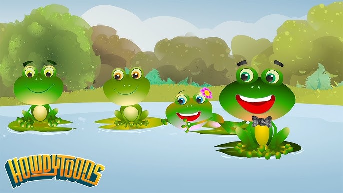 Little Green Frog Lyric Video - The Kiboomers Preschool Songs