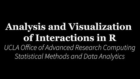 Analysis and Visualization of Interactions in R