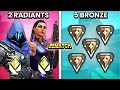 2 radiants vs 5 bronze players rematch ft jollztv