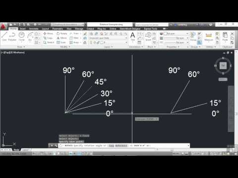 AutoCAD 2013 Tutorial | Rotating Objects | InfiniteSkills