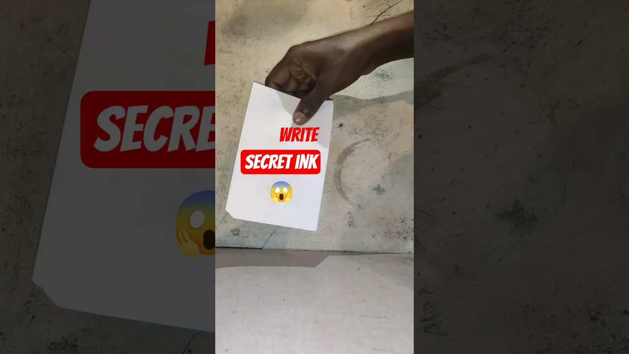 Write Secret Message with Invisible Ink ✉️🔥 | Easy Science Experiment | 