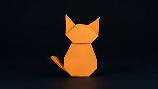 How To Make A Cute Origami Cat (no Cuts, No Glue)