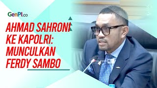 Ahmad Sahroni Minta Kapolri Munculkan Ferdy Sambo ke Publik