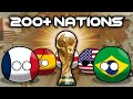 The world cup but with every country  200 nations  countryballs