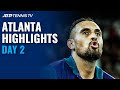 Kyrgios Kicks off Campaign vs Anderson; Isner and Fritz in Action | Atlanta 2021 Highlights Day 2