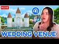 Building a Wedding Venue Using ONLY My Wedding Stories! PART 2 💍 | Sims 4 Live