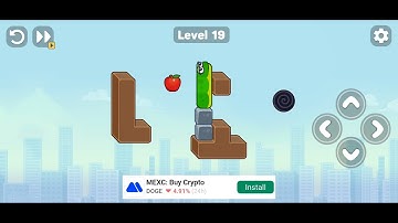 Snake Puzzle Slither to Eat  Level  19  walkthrough Solution | Gameplay 