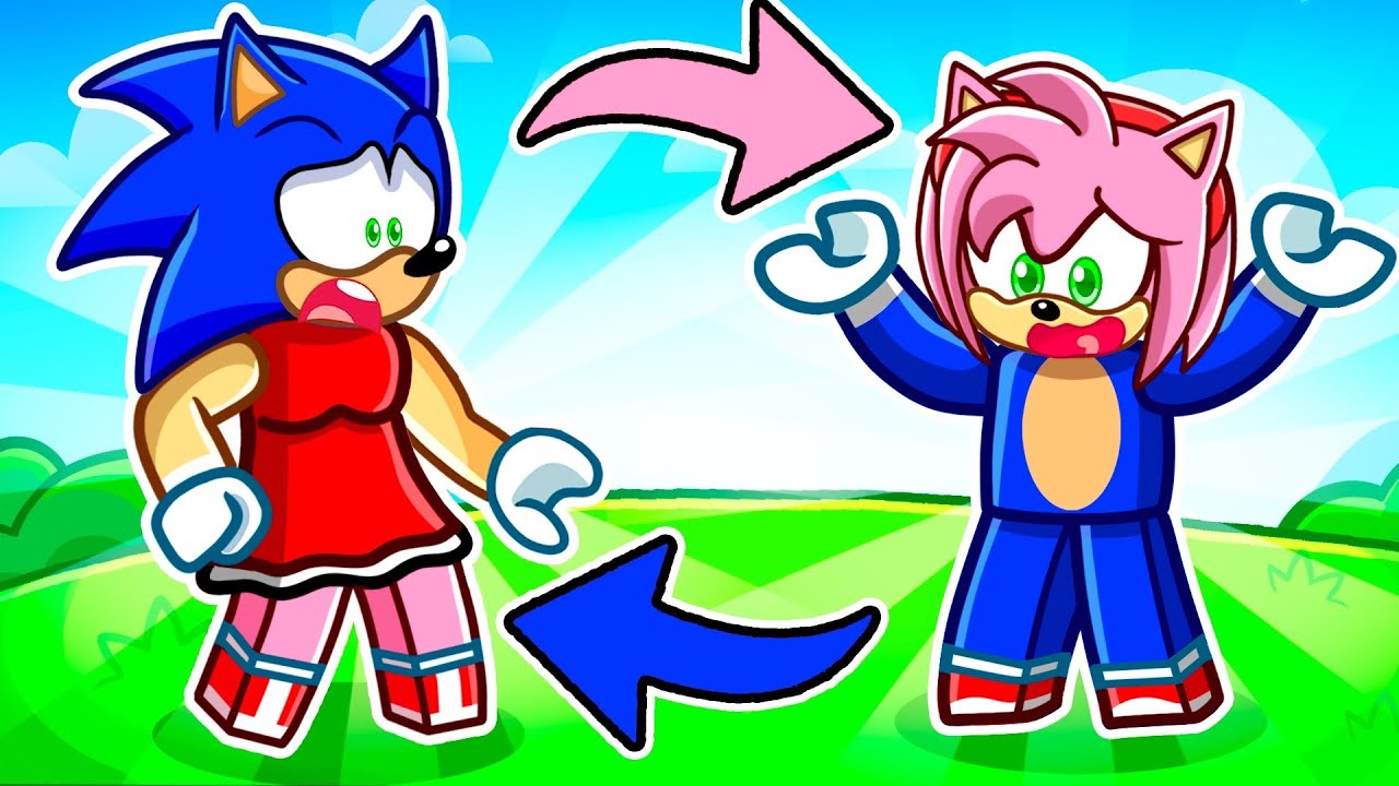 Sonic y Amy CAMBIAN de CUERPOS en Roblox!