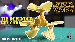 Tie Fighter Defender Kit-Card Star Wars 3D Printing