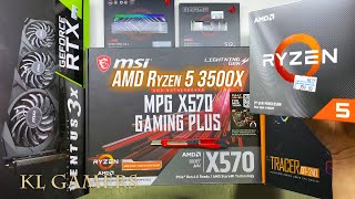 AMD Ryzen 5 3500X msi MPG X570 GAMING PLUS RTX 3070 VENTUS 3X TRACER DT 240 DLV22 PC Build