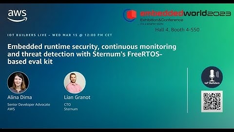 Introducing Sternum - IoT Builders, Live at Embedded World 2023