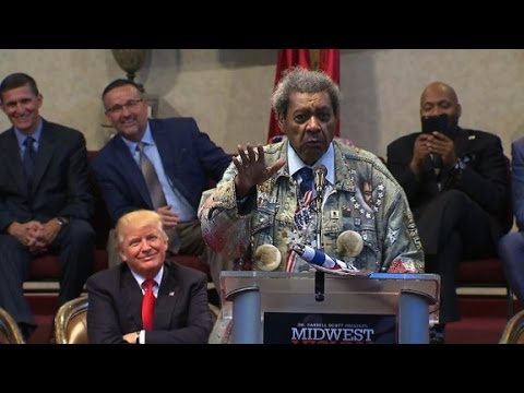 Don King drops N-word while introducing Trump