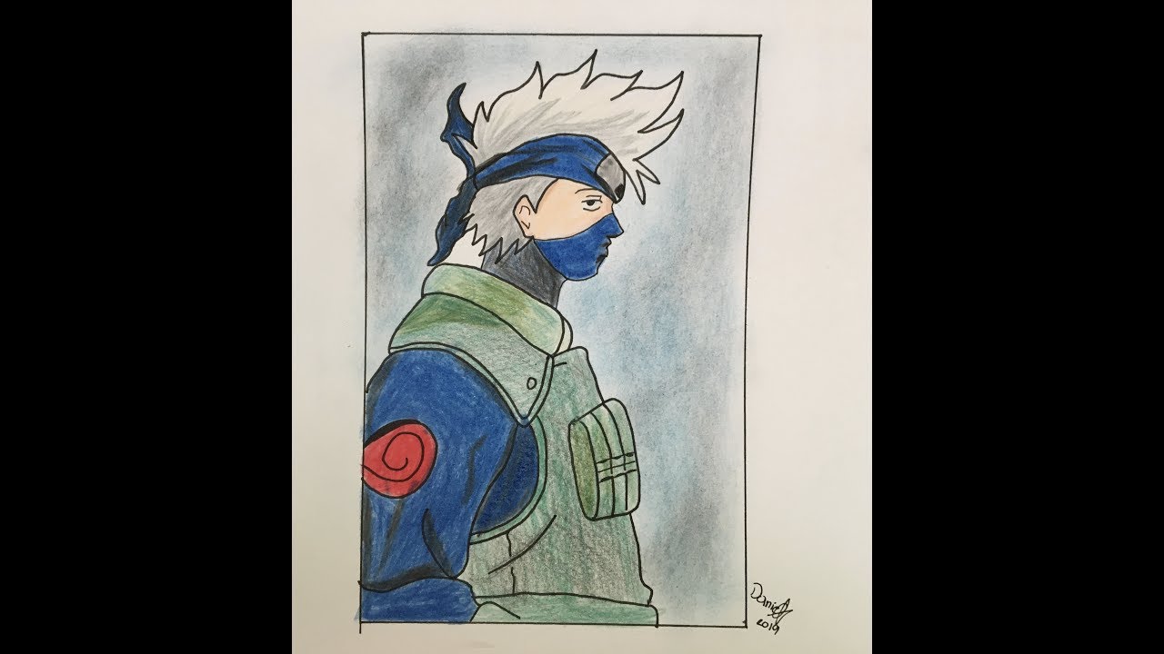 COMO DIBUJAR!! A KAKASHI DE NARUTO!!100%FACIL - YouTube