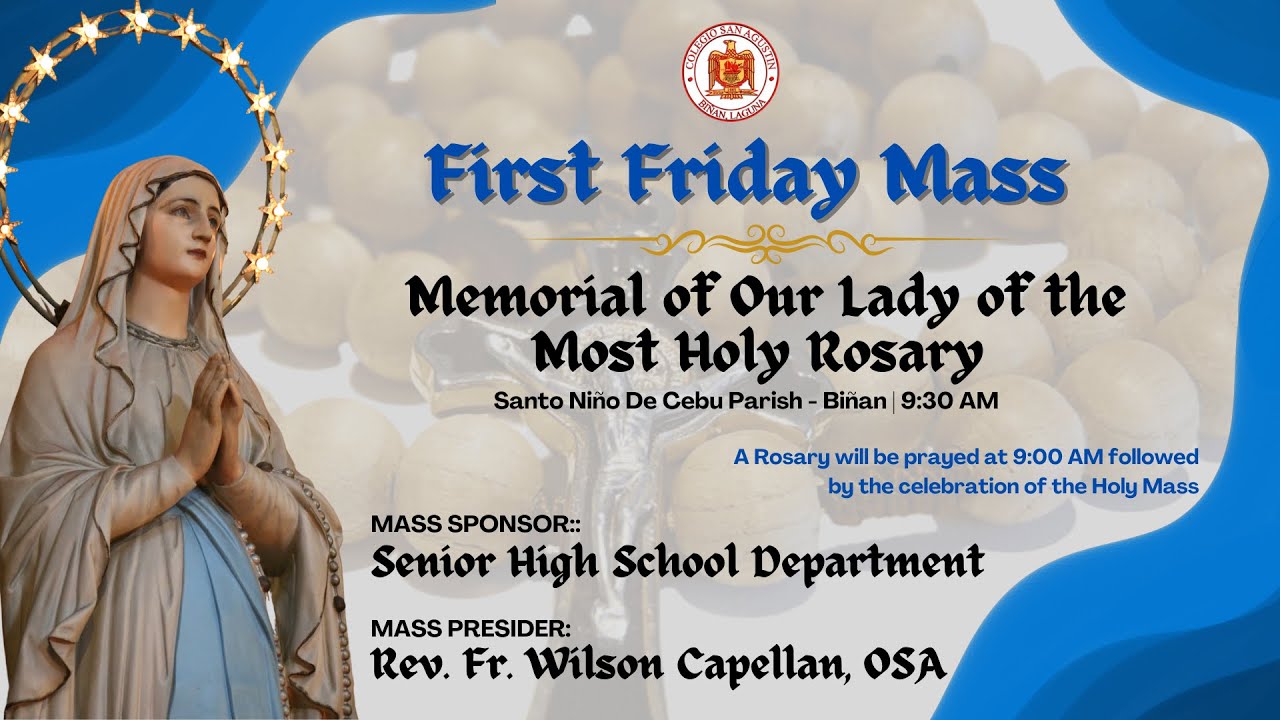 FIRST FRIDAY MASS YouTube