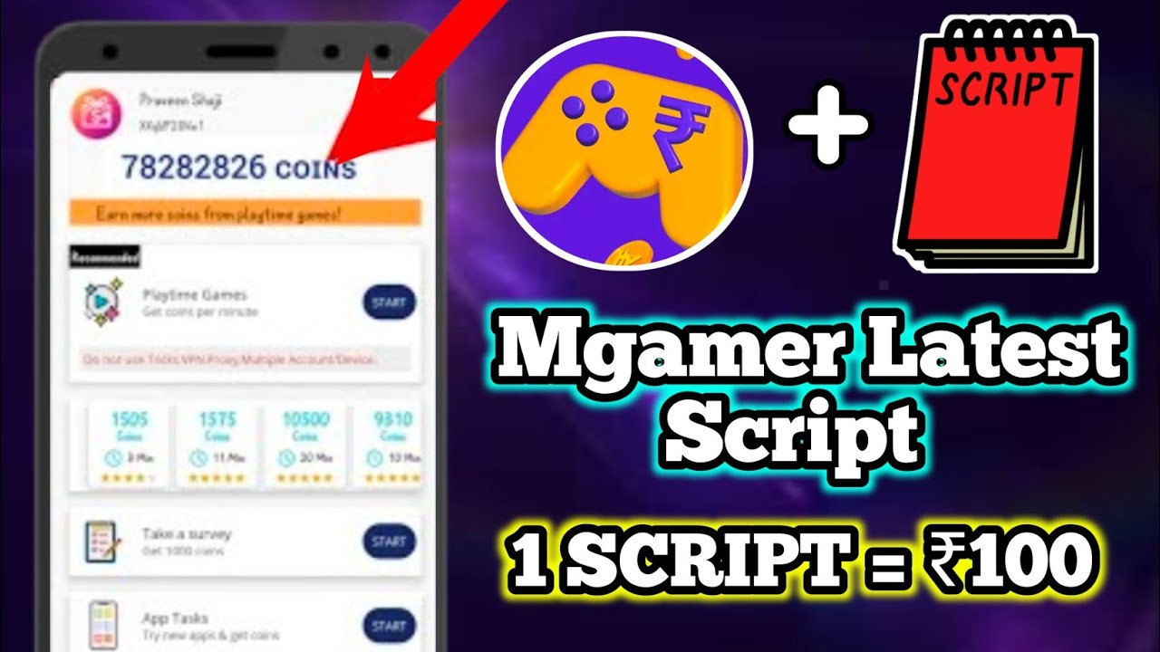 ₹100 Free💫/ Mgamer Coin adding Script Malayalam / Paytm Cash Earning Apps 2022 / Today Paytm Loot