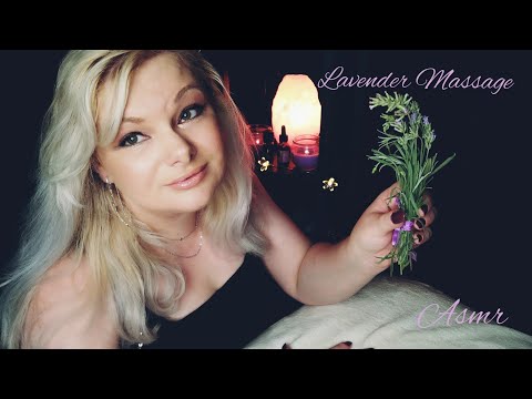 MASSAGE ASMR Roleplay (face and body) Lavender SPA🪻Gentle  Whispering