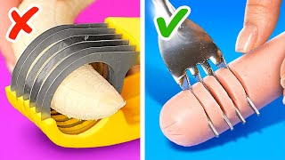 Cooking Gadgets vs DIY Hacks🌭 *Fancy Tools and Cheap Crafts for the Kitchen* image