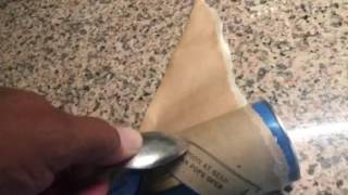 Opening a can of biscuits very scary part! Anxiety!