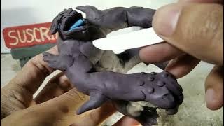 Leatherback (Pacific Rim)de plastilina/How to make Leatherback kaiju with clay sculpting