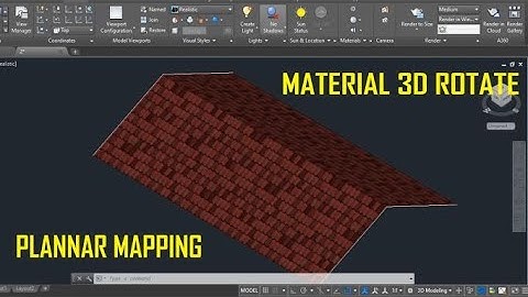 How to Rotate Materials in 3D Model |AutoCAD|
