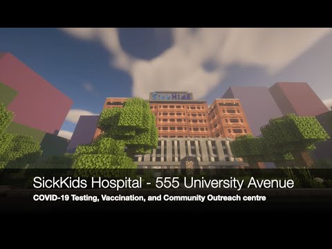 Getting Your COVID-19 Vaccine at SickKids Hospital | Minecraft Edition