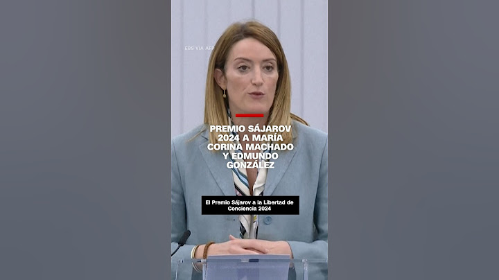 Premio Sájarov 2024 a María Corina Machado y Edmundo González