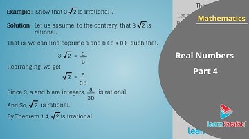 Real Numbers Class 10 Maths - Theorem