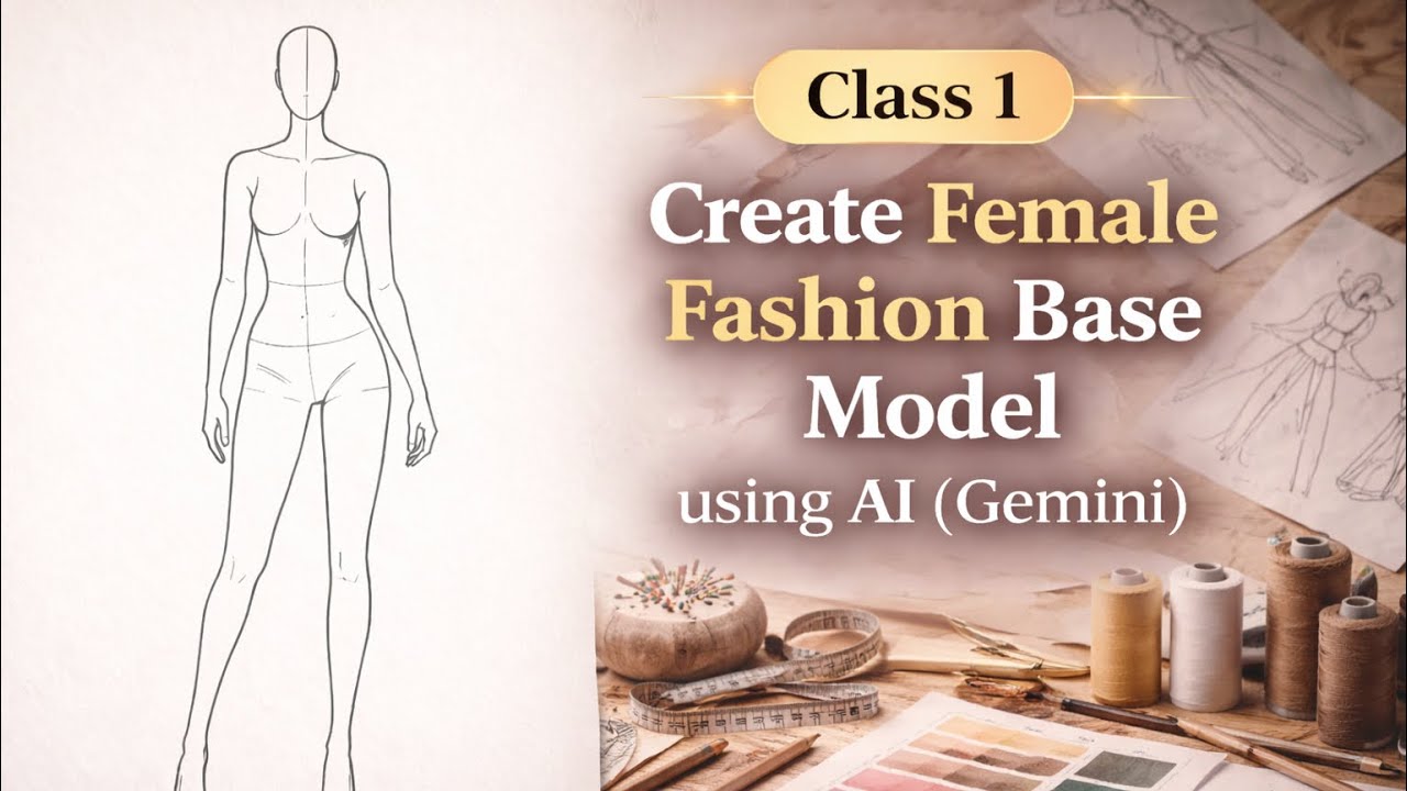 Class 1 | Create Female Fashion Base Model using AI (Gemini) | AI ...