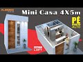 MINI CASA 4 X 5 m COM PÉ DIREITO ALTO