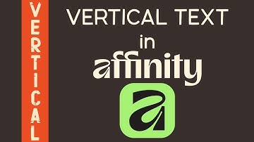 Creating Vertical Text in Affinity Using Text Frames | Beginner Friendly Typography Tutorial