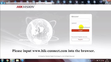 How to retrieve and change the password of Hik-Connect account on Web