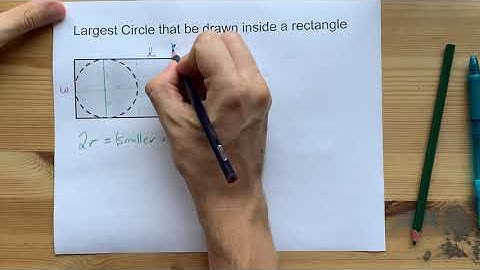Largest Circle that can be drawn inside a Rectangle