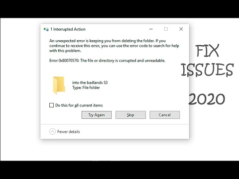 Video: How To Delete A Folder With An Error