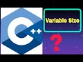 Size Of Variable in C++ ? | Muslehuddin | MN | Techie Musleh | #learncplusplus     %    #cplusplus