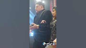 حمو بيكا وزوجته بعد حصوله على جائزة مهرجان وشوشة الافضل فى 2022 