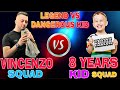 LEGEND VINCENZO SQUAD VS 8 YEARS KIDs SQUAD Dangerous Clash Custom FIGHT || Don’t Miss