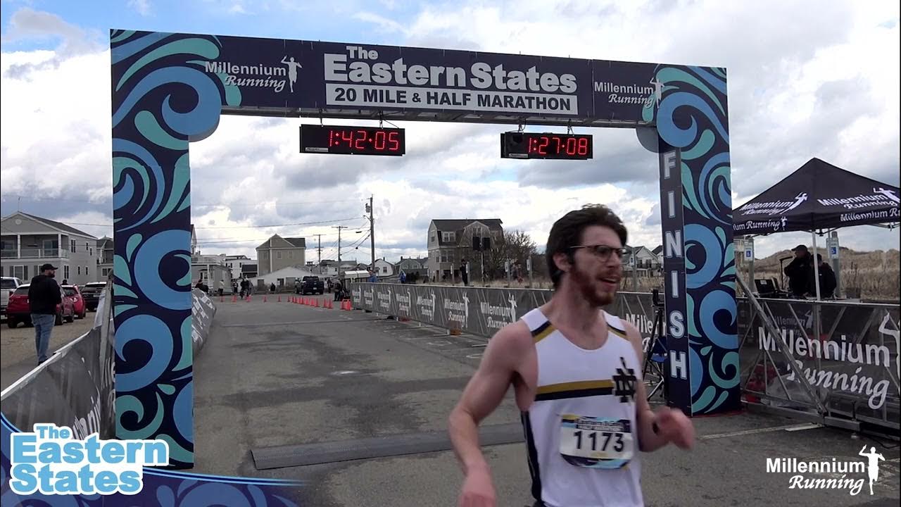 The Eastern States 20 Mile & Half Marathon Finish Line YouTube