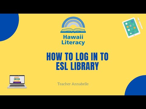 How to Log In to ESL Library