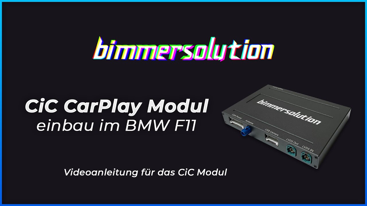 CiC CarPlay Modul (Apple/Android) Einbau im BMW F11 - BIMMERSOLUTION.COM