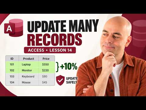 Access Lesson 14: Update Queries — Change Multiple Records Safely