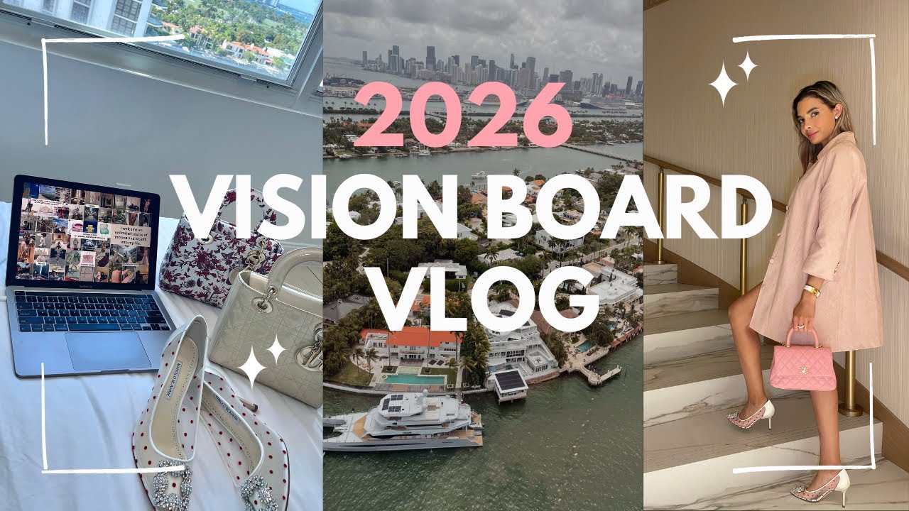 Making My 2026 Vision Board (& how i make my dreams come true) - YouTube