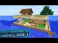 Como hacer una casa sobre el agua para survival en minecraft OmarZcraft